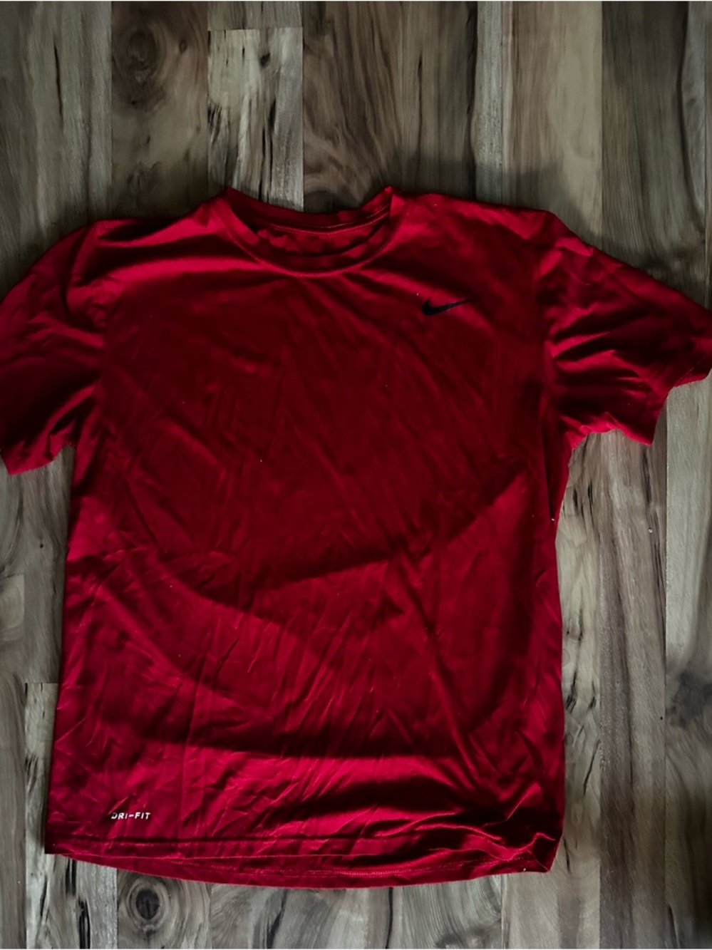 Nike Red Short Sleeve Crewneck Athletic Tee